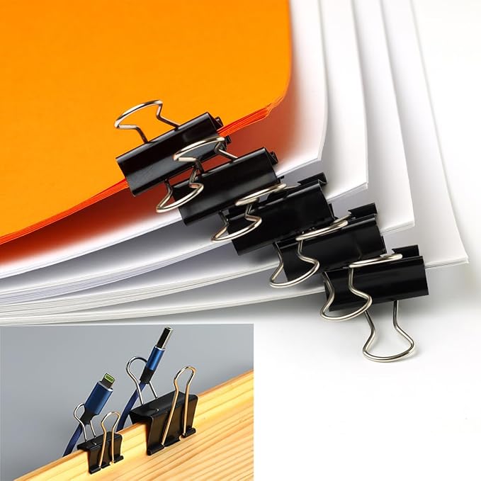110 PCS Binder Clips, Binder Clips Paper Clamps - Image 6