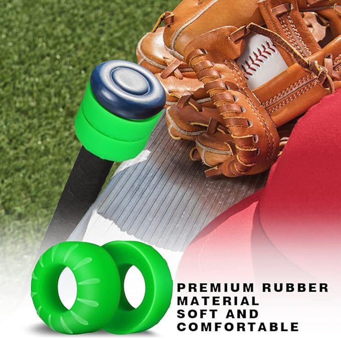 CHAMPKEY Premium Choke Up Rings 4 Pack | Reduced Hands Pain and Pressure Baseball Rings | Ideal for Baseball, Softball and Tee Ball Bat