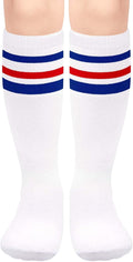 Olreco 1 Pack Toddler Kids Youth Soccer Socks Girls Boys Baseball Socks Youth Knee High Softball Football Accessories Cotton