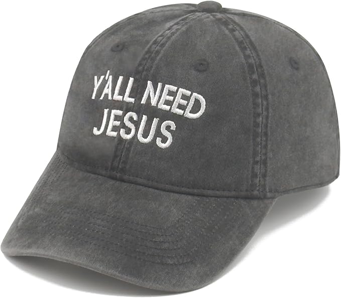 Faith Christian Patriotic Embroidered Baseball Cap, Vintage Cotton Dad Hat for Men Women, Birthday