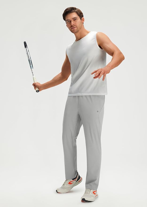 M MAELREG Sweatpants for Men with Pockets Stretch Joggers Lightweight Track Pants for Running Golf Mens Sweatpants Joggers