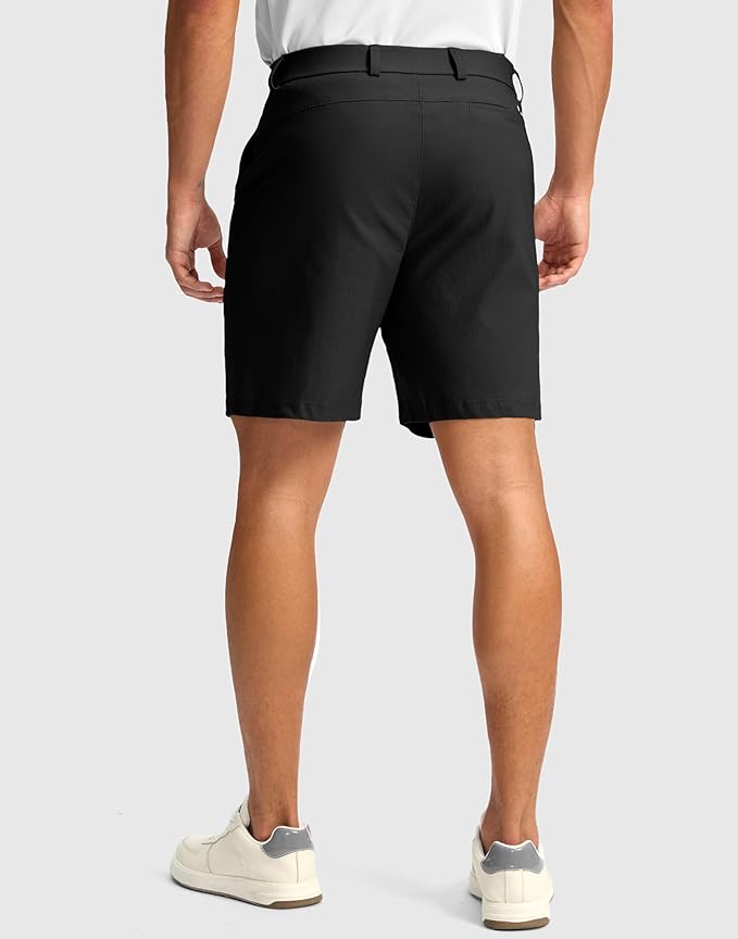 G Gradual Men's Golf Dress Shorts 5"/ 7"/ 9" Stretch Casual Work Flat Front Shorts for Men with 3 Pockets Quick Dry