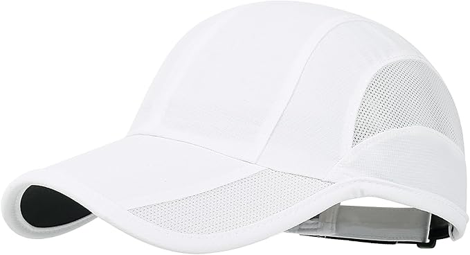 HH HOFNEN Quick Dry Baseball Cap Unstructured Running Cap Water-Resistant UPF 50+ Mesh Golf Sun Hats for Men Women