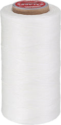 uxcell Flat Leather Sewing Waxed Thread, 270m / 295 Yards Polyester Wax String by uxcell