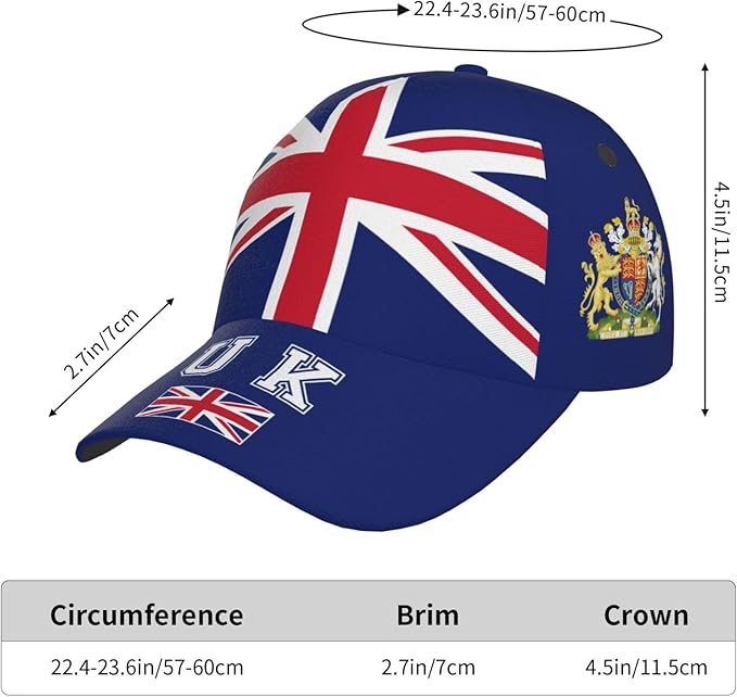 National Flags Baseball Cap for Men Women, Fashion Adjustable Sun Protection Visor Caps Trucker Hat Patriotic Caps