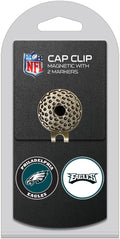 Team Golf NFL Golf Cap Clip with 2 Removable Double-Sided Enamel Magnetic Ball Markers, Attaches Easily to Hats