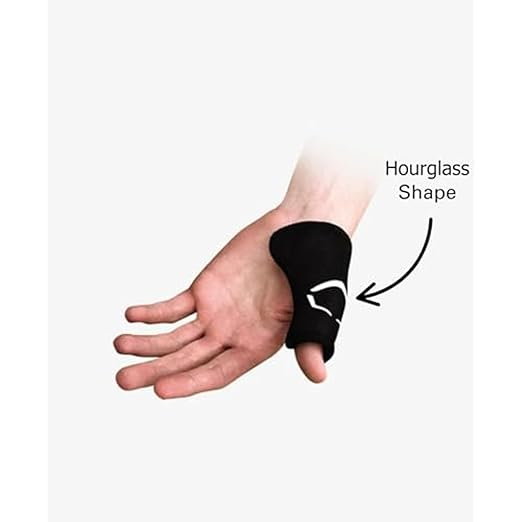 EvoShield Protective Thumb Guard, Hourglass Thumb Guard, 4.25" x 3.25", Small