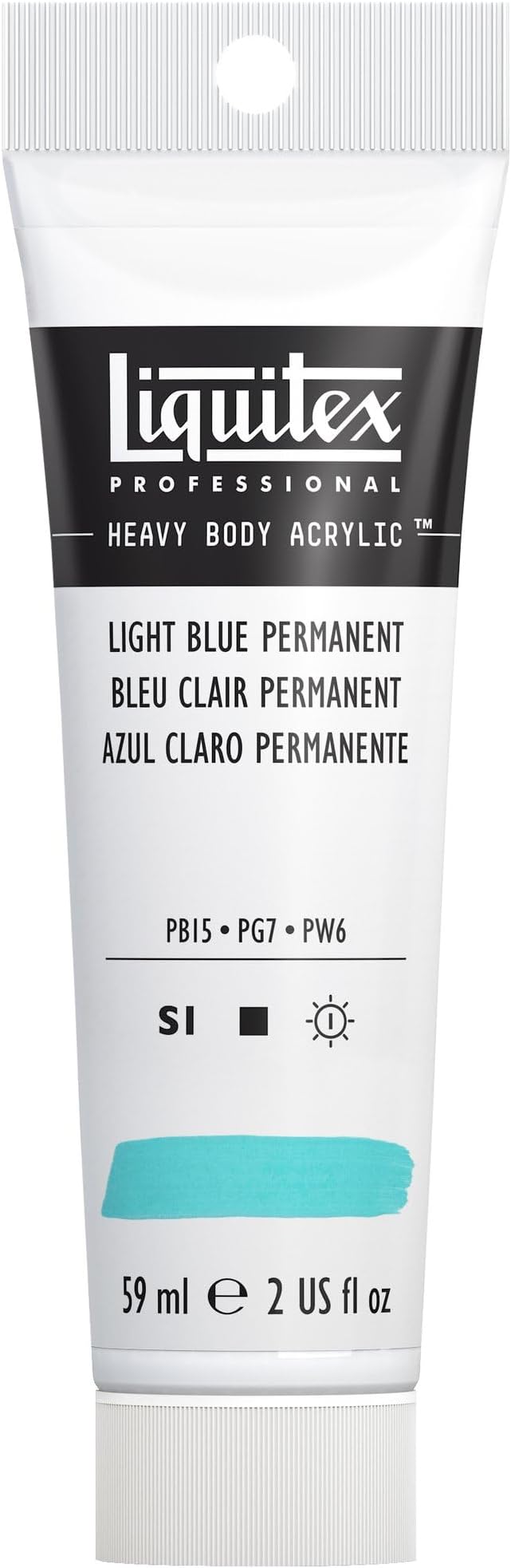 Liquitex Professional Heavy Body Acrylic Paint, 2-oz Tube, Light Blue Permanent by Liquitex