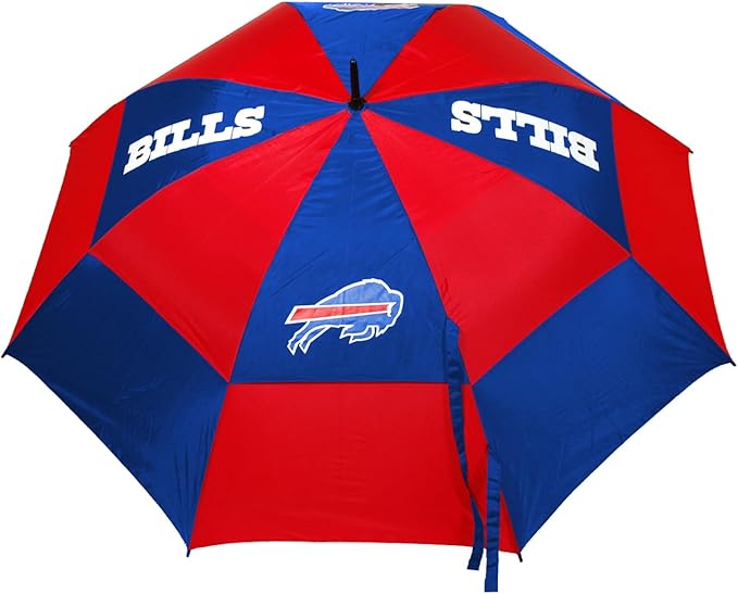 Team Golf NFL San Francisco 49ers Golf Umbrella 62" Golf Umbrella with Protective Sheath, Double Canopy Wind Protection Design, Auto Open Button