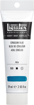 Liquitex Professional Heavy Body Acrylic Paint, 2-oz Tube, Cerulean Blue by Liquitex