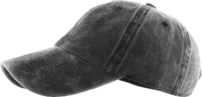 KBETHOS Classic Unisex Cotton Adjustable Low Crown Baseball Cap – Plain Dad Hat