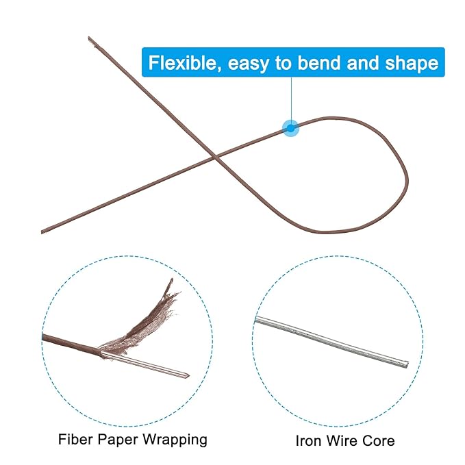 PATIKIL 16 Gauge 16" Floral Stem Wire - Image 3