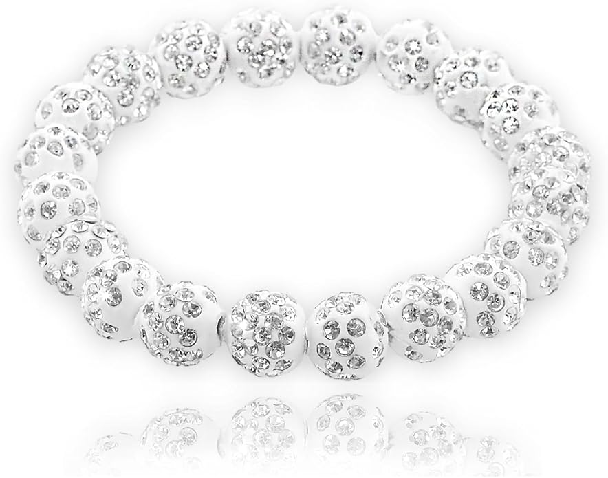 Baseball Bracelet for Women Men Baseball Mom Accessories Essentials Stuff Sparking Bead Bracelet Jewelry Baseballs Sport Fan Bracelet for Sports Game Team