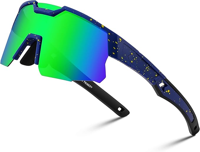 FEISEDY Kids Sunglasses Youth Baseball Sun Glasses, UV400 Sports Teens Cycling Shades for Boys Girls Age 8-16 B0048