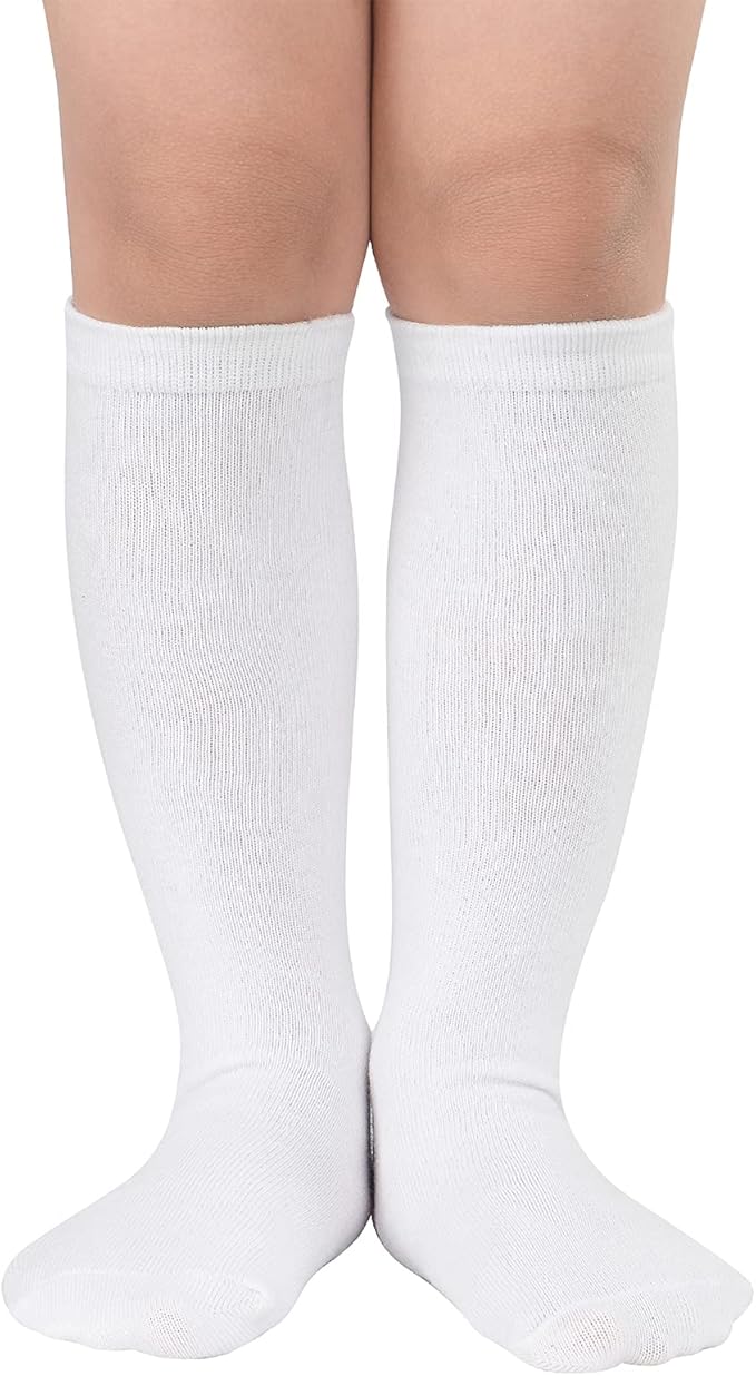 American Trends Kids Toddler Soccer Socks Youth Baseball Softball Football Socks Knee High Accessories for Girls