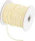 MECCANIXITY Waxed Polyester Cord 2mm 98 Yard Beige by MECCANIXITY