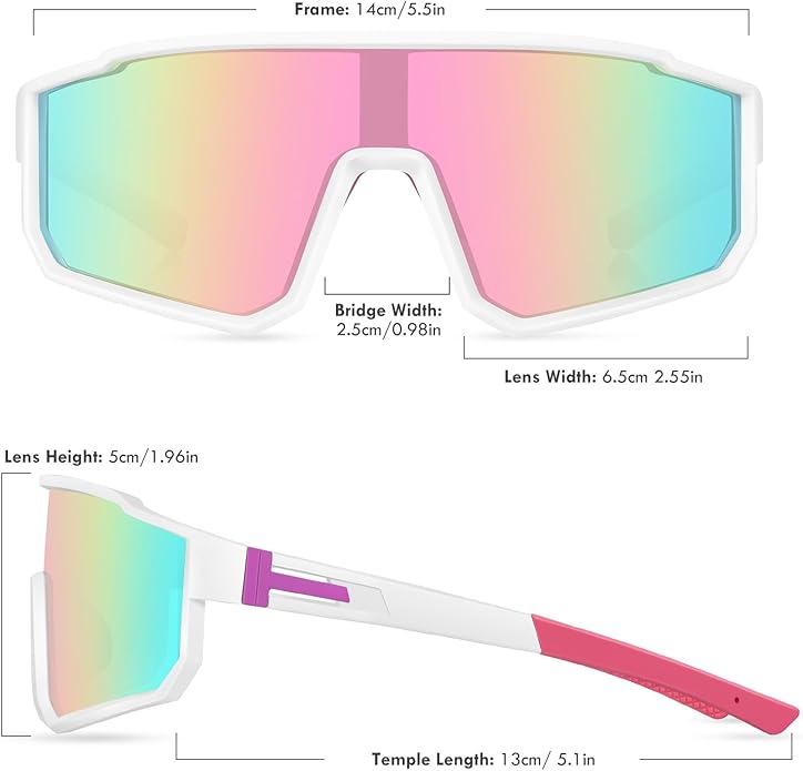 MVPTGRS Youth Baseball Sunglasses for Boys Girls Age 8-14 TR90 Frame Kids Sport Sunglasses for Softball Cycling Baseball Golf