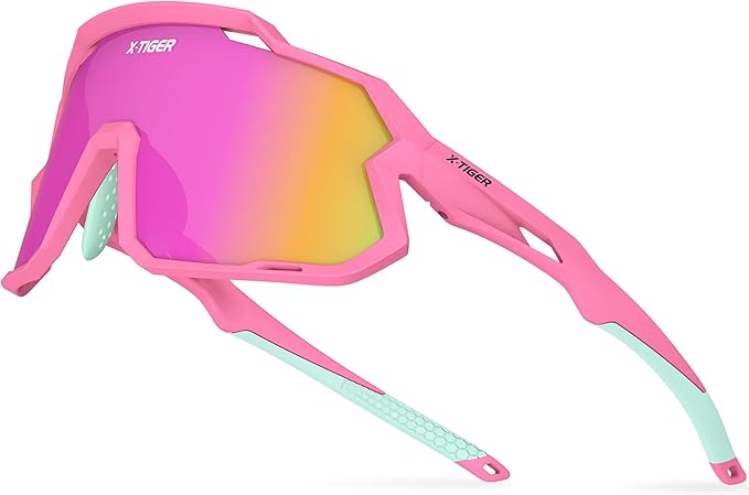 X-TIGER Kids Sunglasses Polarized Youth Baseball Sunglasses for 8-14 boys girls UV400 Sports Softball Cycling Glasses