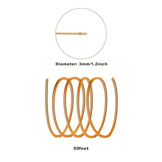 3mm Aluminum Craft Wire, 50 Feet 9 Gauge Bendable Anodized Metal Wire - Image 2