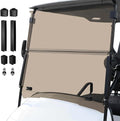Golf Cart Foldable Windshield 3/16" (5MM) Thicken for 1995-2013 EZGO TXT & Medalist, 40.75" W×33.85" H, Fits 3/4" Rail Front Folding Windscreen Glass Scratch-Resistant, Shatterproof, Anti-UV