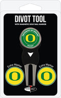 Team Golf NCAA Unisex-Adult Team Golf NCAA Divot Tool with 3 Golf Ball Markers Pack, Markers are Removable Magnetic Double-Sided Enamel