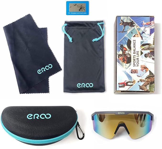 Eazyrun Kids Polarized Sports Sunglasses for Age 8-12 Youth Baseball Softball Cycling Glasses UV Protection for Boy Girl