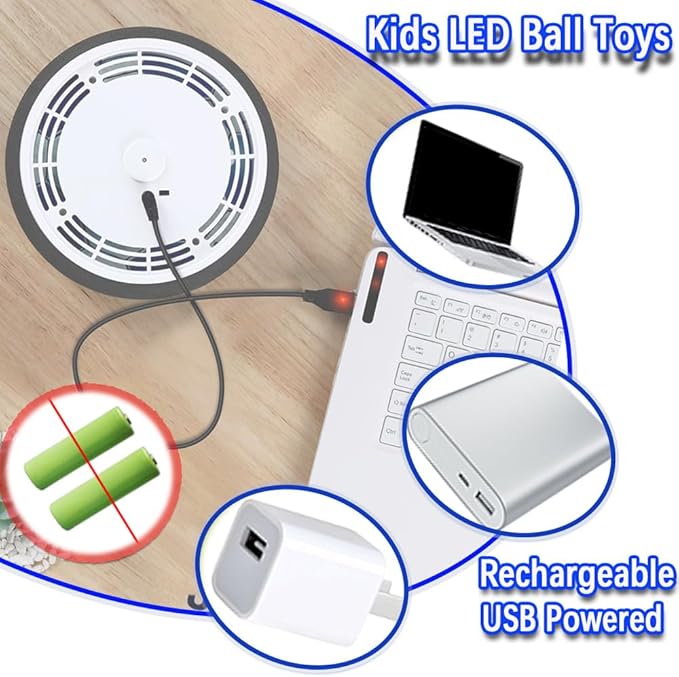 VNVDFLM Hover Soccer Ball Toys for Boys Girls, Rechargeable Floating Soccer Ball - Image 3