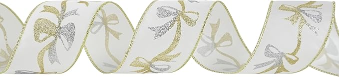 MEEDEE Gold & Silver Christmas Ribbon - Image 8