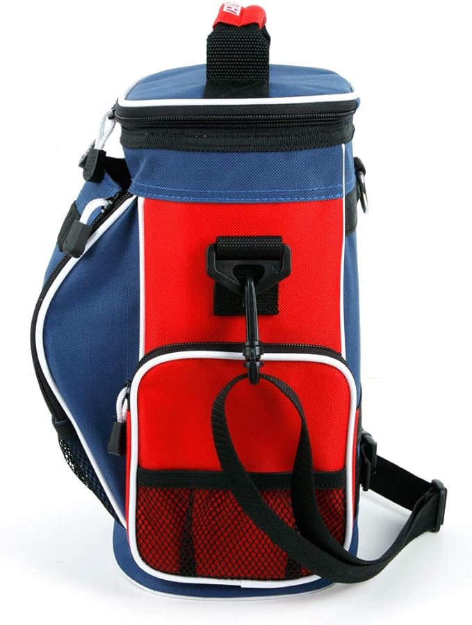 Intech Golf Bag Cooler and Accessory Caddy, Portable Soft Sided 10-Can Insulated Cooler Bag, Fits on a Golf Cart, Push Cart or Carry