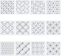 FREEBLOSS 12Pcs Sashiko Stencils Sashiko Embroidery PET Template Drawing Line by FreeandCreativeCraftsArt