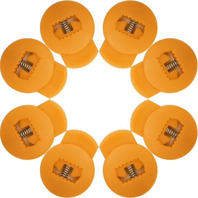 AliBall Glove Locks, Lace Locks for Baseball Glove 8 Pack, Never Need Thying Knots Again, Strong Elasticity, Made Plastic and Springs, Fits All Gloves, Baseball Gloves Accessories