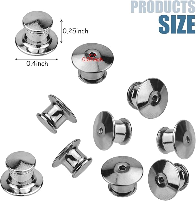 30 PCS Pin Backs, Pins for Backpacks, Pin Backs Locking, Pin Lock, Metal Pin - Image 2