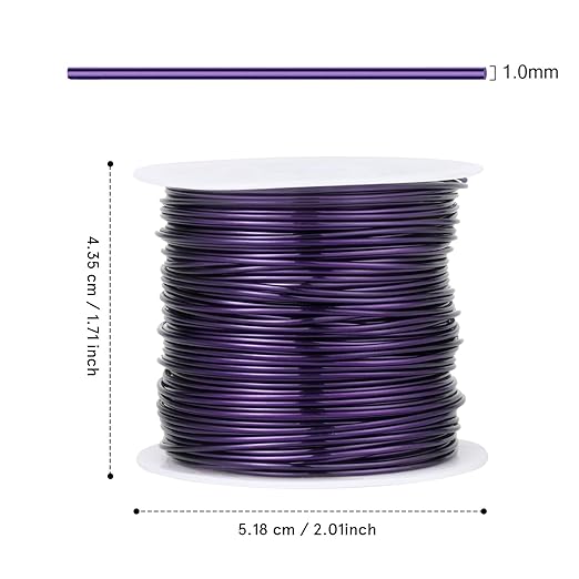 49FT Jewelry Wire 18 Gauge Tarnish-Resistant Copper Beading Wires Roll Bulk - Image 3