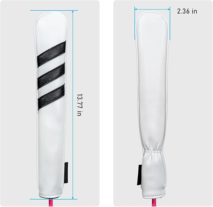 Golf Club Head Covers - 4pcs or 1pc Golf Accessories Club Covers Set for Woods and Driver Fairway Hybrids with Interchangeable Tags