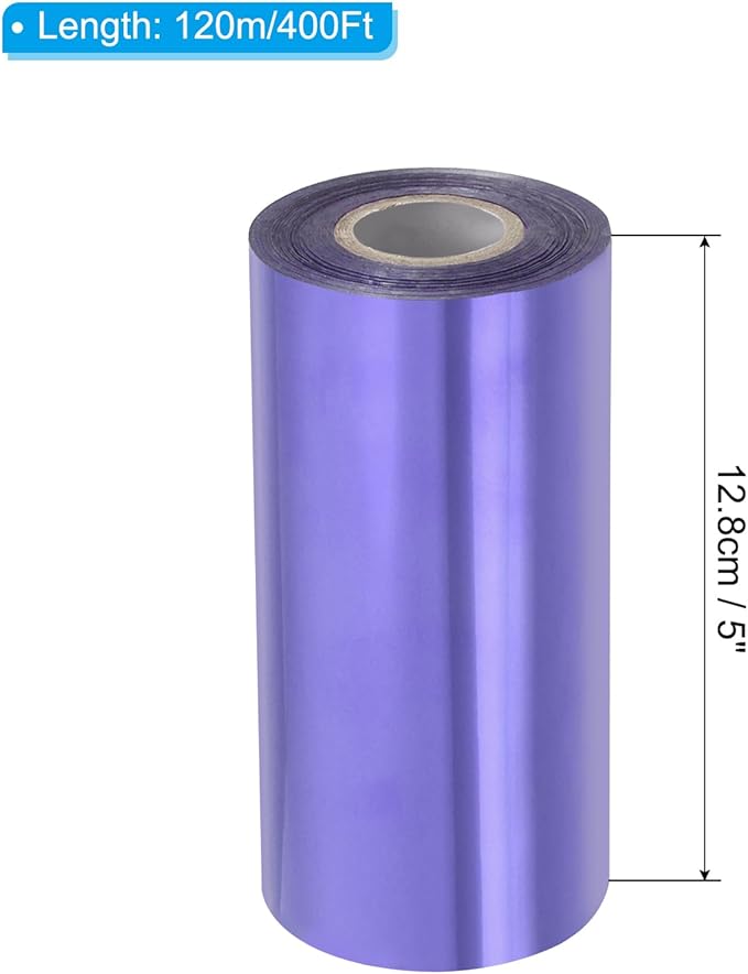 PATIKIL 5"x400Ft Hot Stamping Foil Paper, Heat Transfer Hot Stamping Paper Foil - Image 2