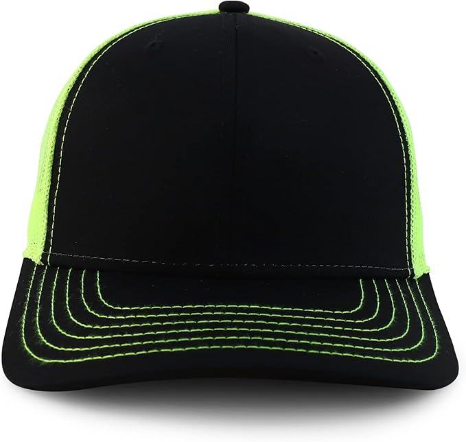 Armycrew Oversize XXL Low Profile Two Tone Mesh Back Trucker Baseball Cap