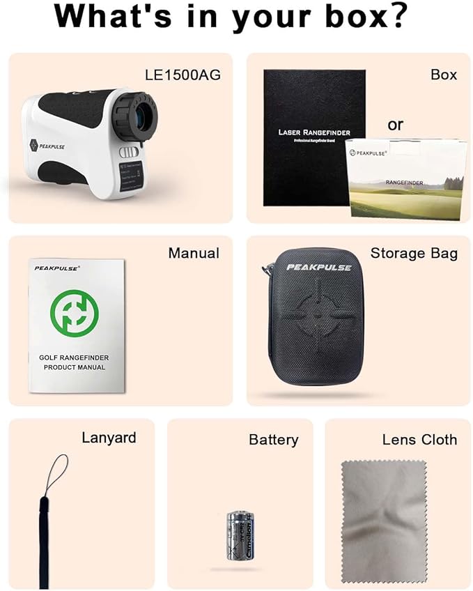 Golf Range Finder 650 Yards RangeFinder Golfing High Clarity Display 6X Magnification 0.5 Yard Accuracy Pin Seeker Easy to Use Simple