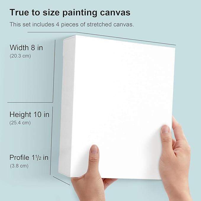 PHOENIX 8x10 Inch 4 Pack Gallery Canvas - Image 2