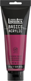 Liquitex BASICS Acrylic Paint, 250ml Tube, Quinacridone Magenta by Liquitex