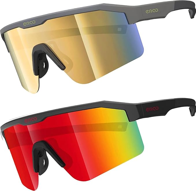 Eazyrun Youth Kids Polarized Sports Sunglasses for Age 8-12 Softball Baseball Cycling Glasses UV Protection for Girl Boy