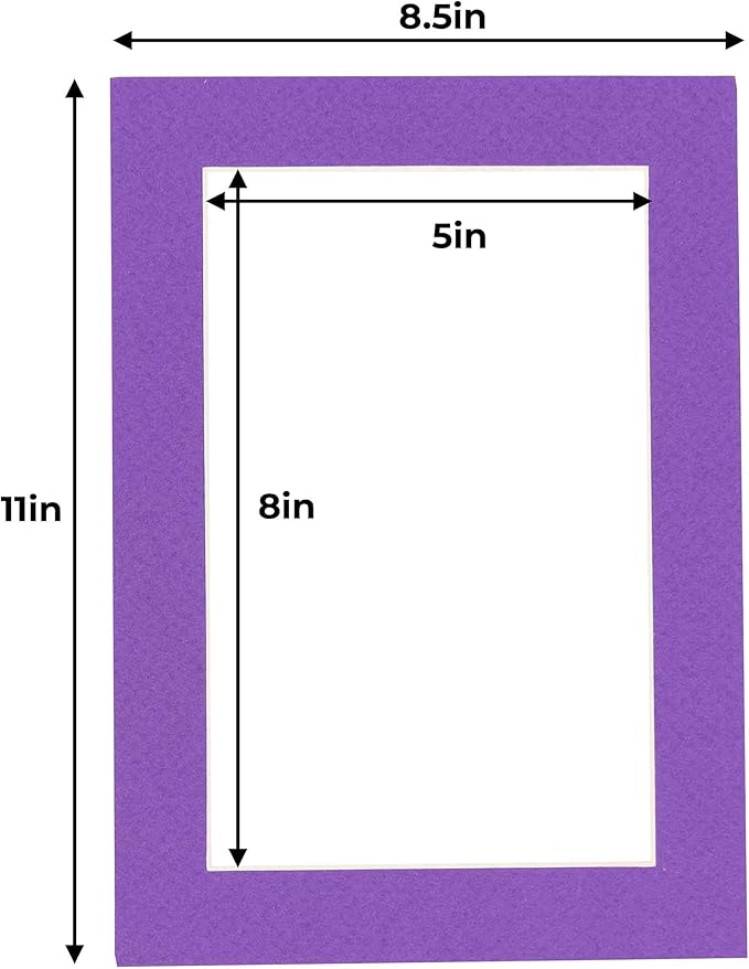 5.5x8.5 Mat for 8.5x11 Frame - Image 3