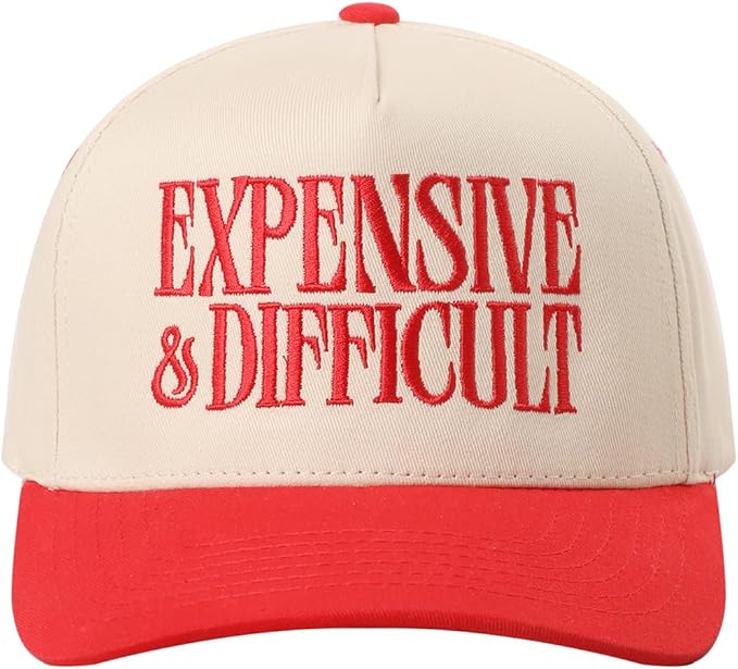 MIRMARU Two-Tone Vintage Canvas Trucker Hats for Men & Women, Adjustable Size Baseball Caps with Trendy Embroidered Design
