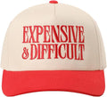 MIRMARU Two-Tone Vintage Canvas Trucker Hats for Men & Women, Adjustable Size Baseball Caps with Trendy Embroidered Design
