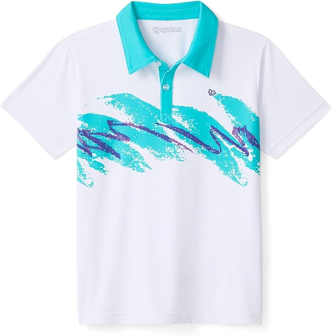 Tipsy Elves Kids and Toddlers Golf Shirts - Athletic Comfort Fit with Quick Dry Material