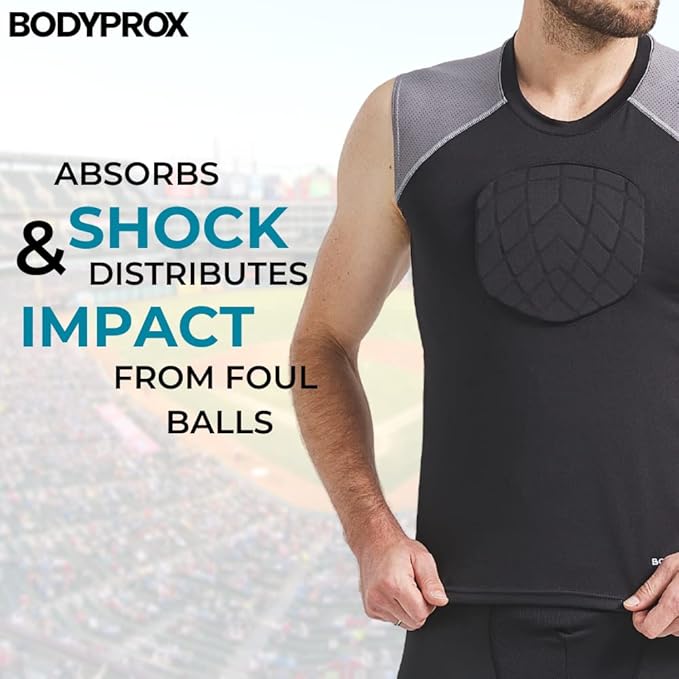 BODYPROX Baseball Chest Protector Shirt