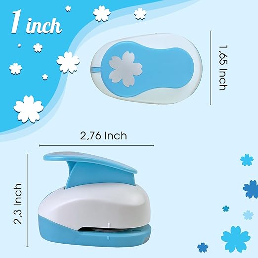 Flower Hole Punch for Craft Size Out 1-Inch, Cherry Blossoms Paper Punch Shapes - Image 2