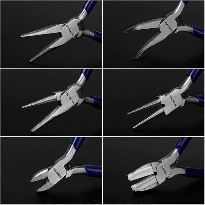 WORKPRO Jewelry Plicers Set, 7-Piece Jewelry Making Tools Kit - Image 4