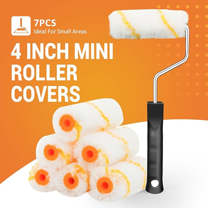 ETERNA Mini Paint Roller Kit, 10 Pieces Paint Supplies - Image 2