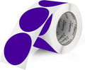 Perco Purple 3-Inch Round Circle Dot Sticker Labels by Perco