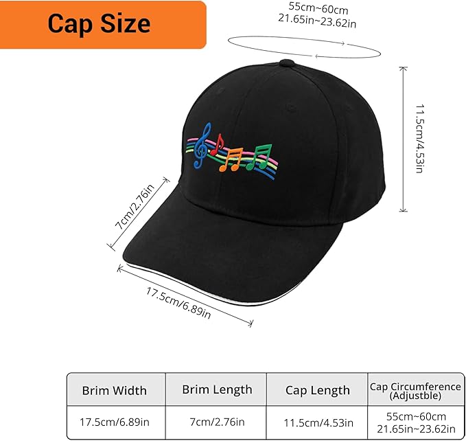 Embroidered Baseball Cap for Men Women, Breathable Cotton Adjustable Hat, Various Patterns for Casual Daily Outfits